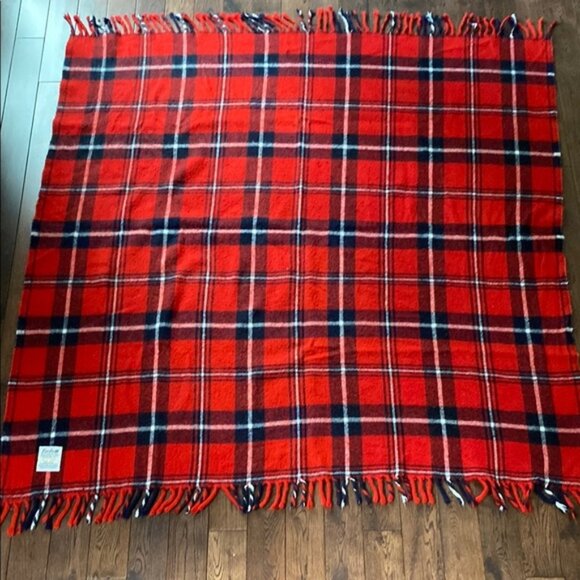 Vintage Faribo Plaid Tartan Throw Blanket - Picture 1 of 5